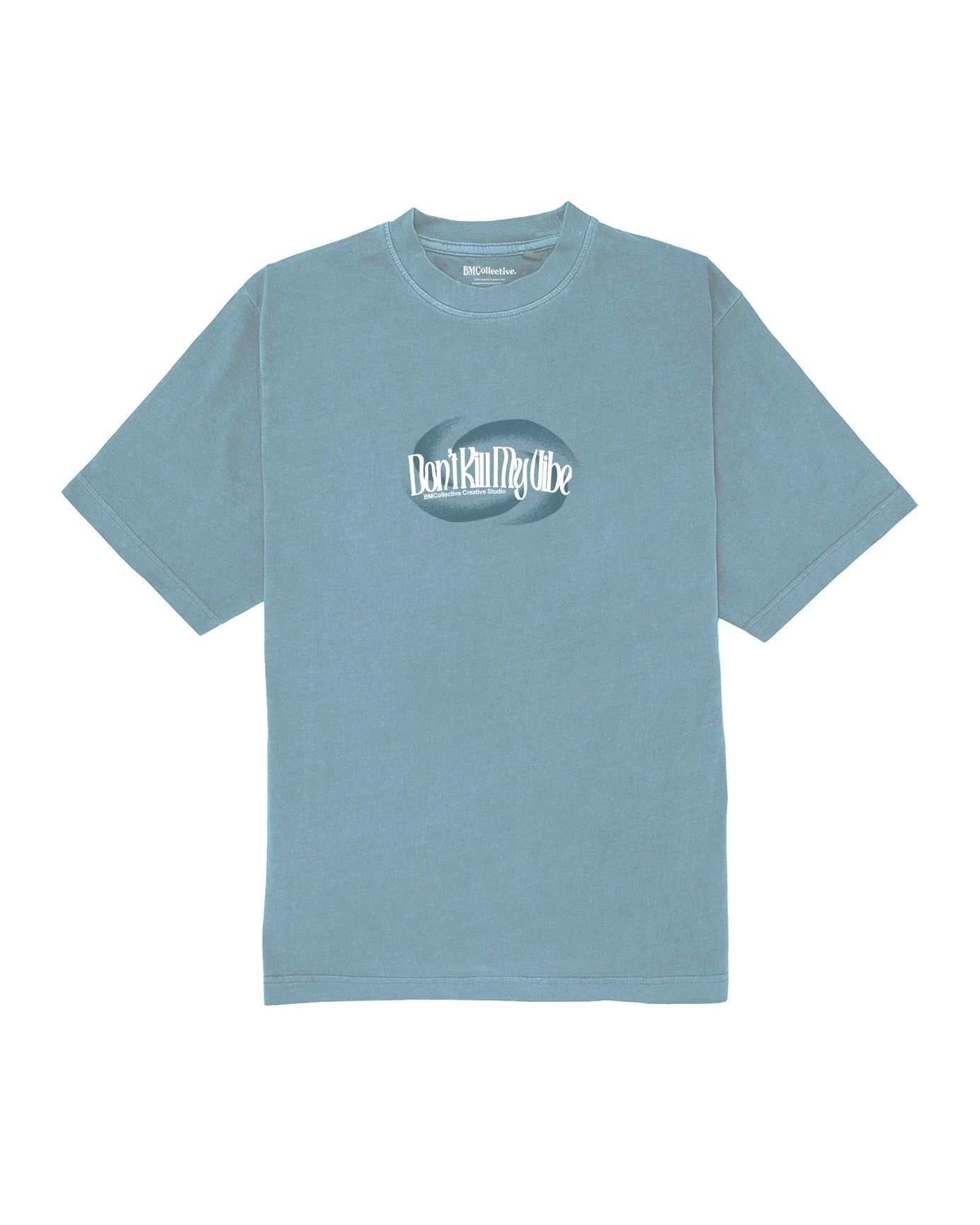 Don't Kill My Vibe Washed Tee - Blue