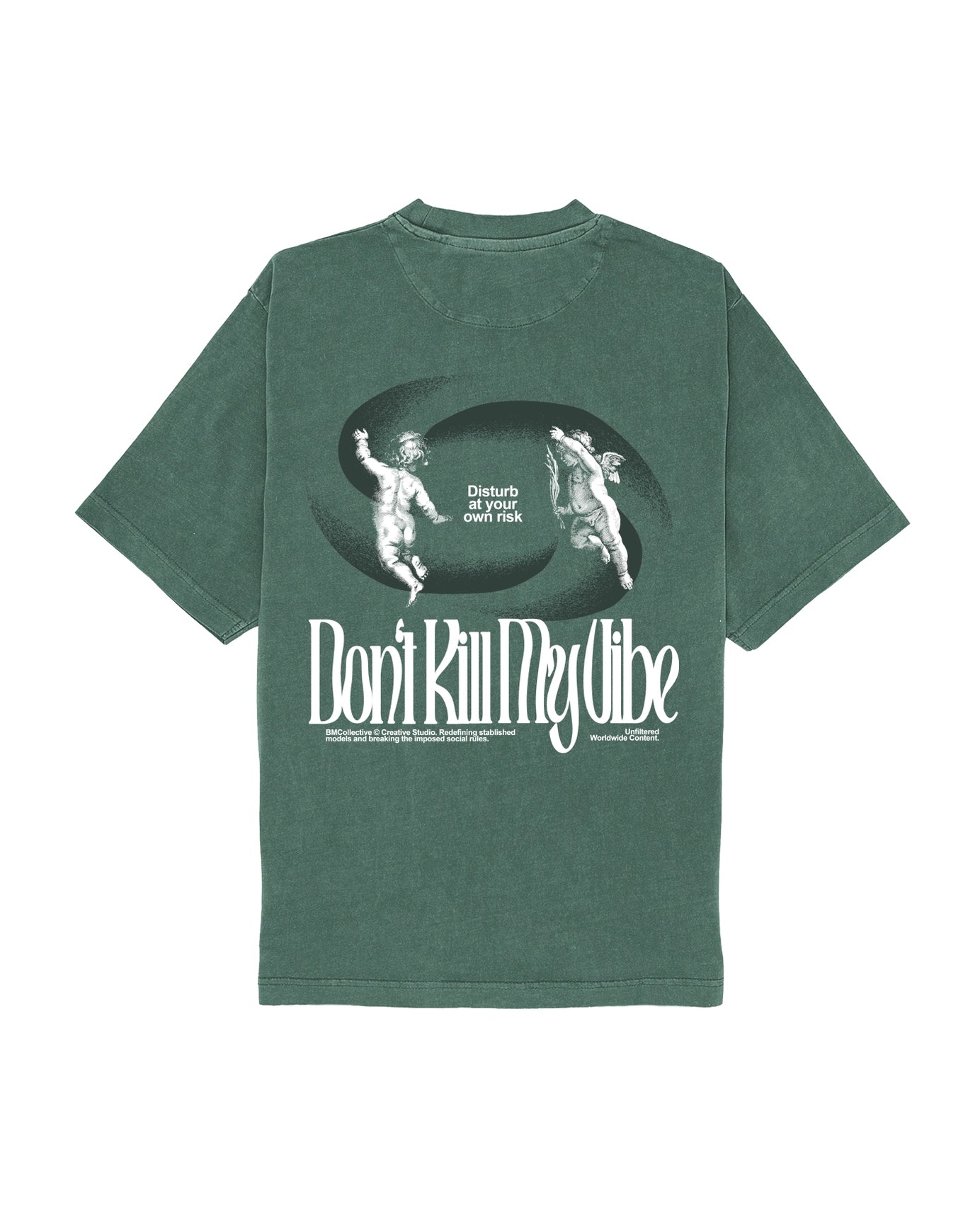 Don't Kill My Vibe Washed Tee - Green