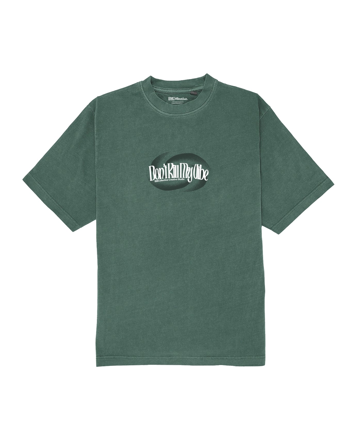 Don't Kill My Vibe Washed Tee - Green