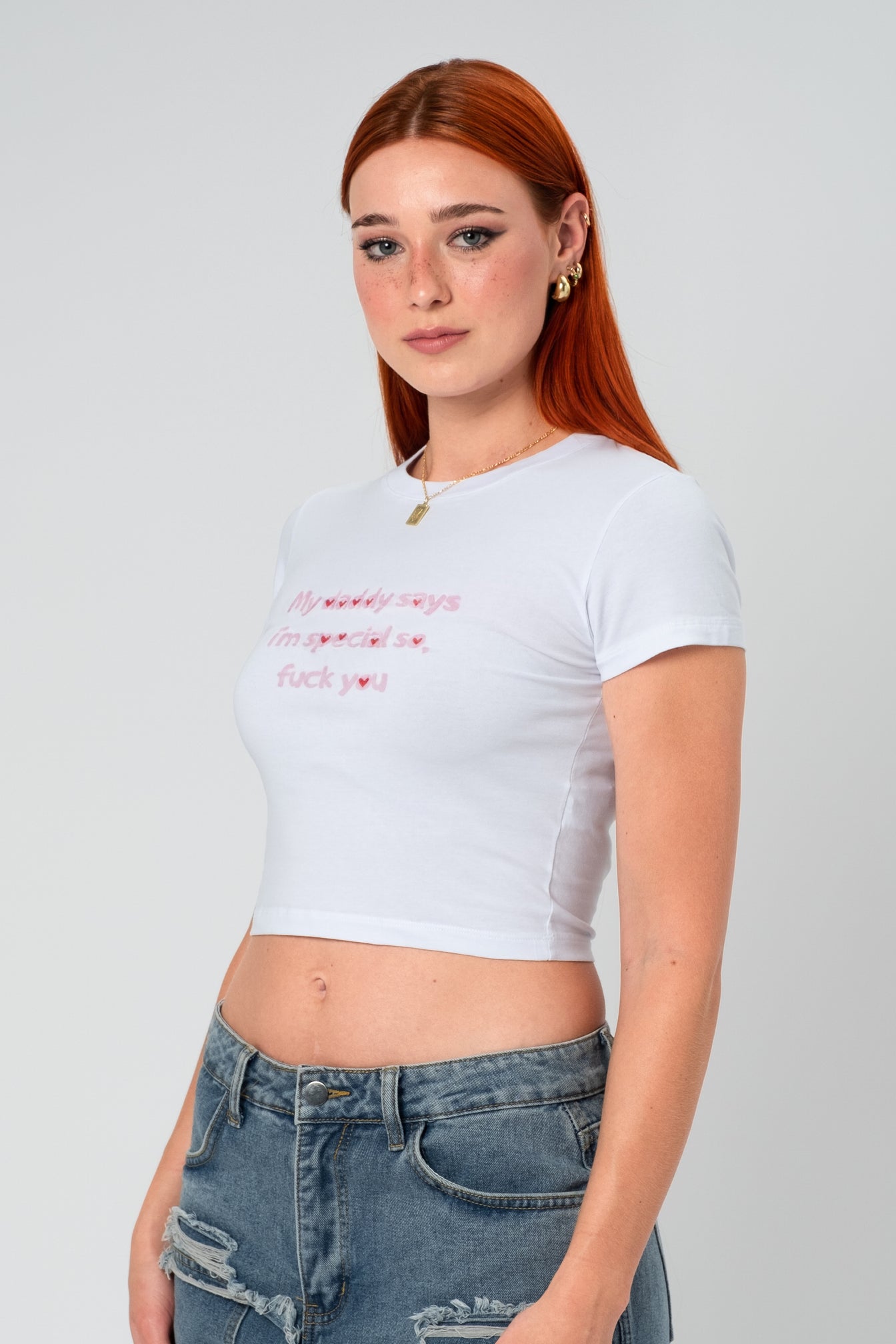 My Daddy Croptop - Pink