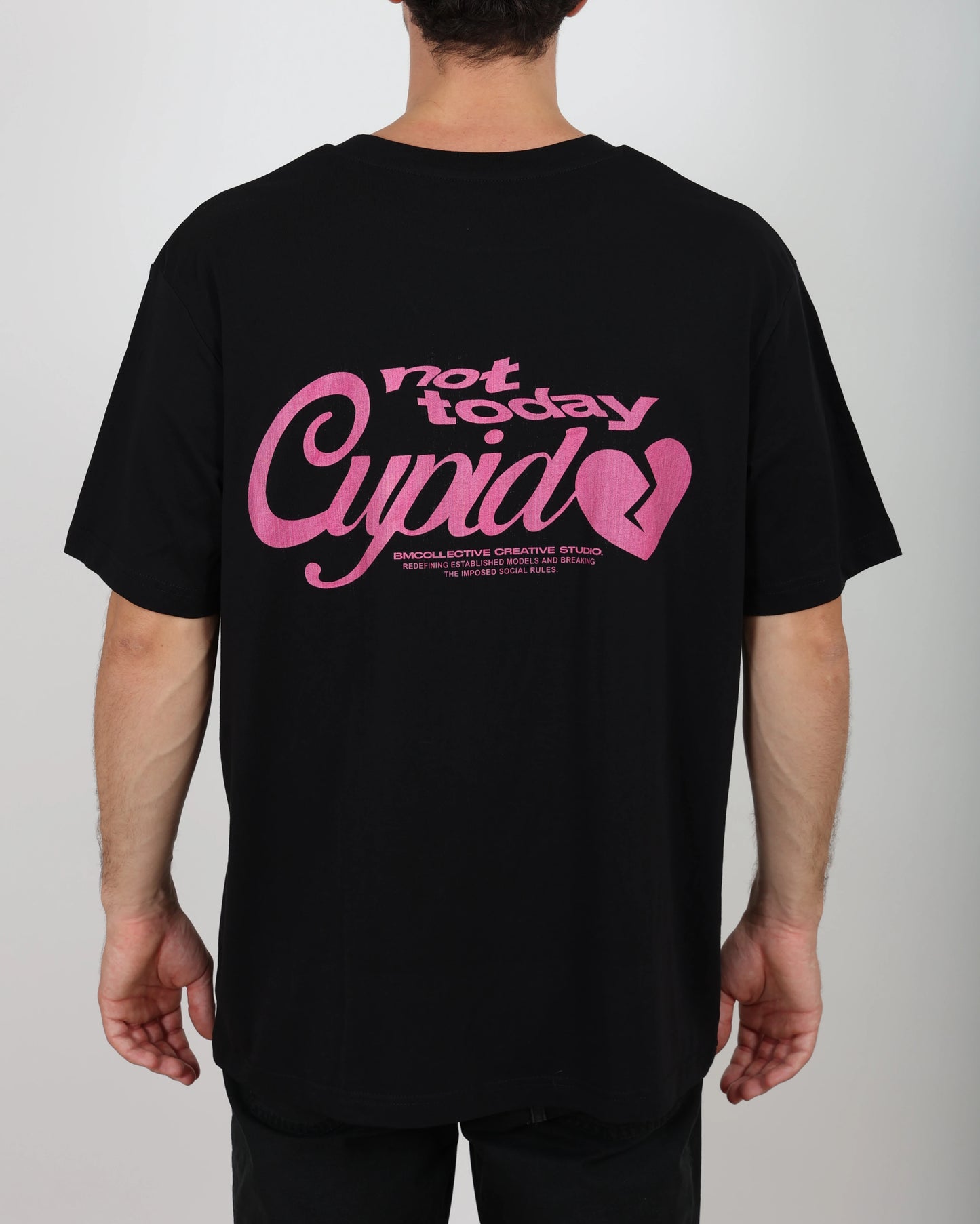 Not Today Cupid Black Tee